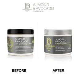 Crème pour étirer les boucles à l'amande et à l'avocat